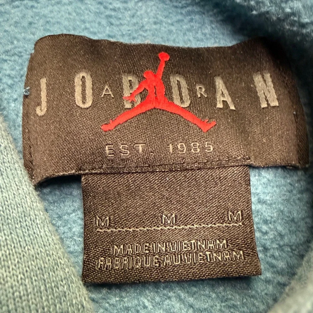 Air Jordan Hoodie Men's Medium Sky Blue Essentials Jumpman Pullover Jumpman
